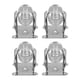 thumbnail image 5 of Ruedas, juego de 4 ruedas industriales, ruedas giratorias, acabado de lujo, 5 of 8
