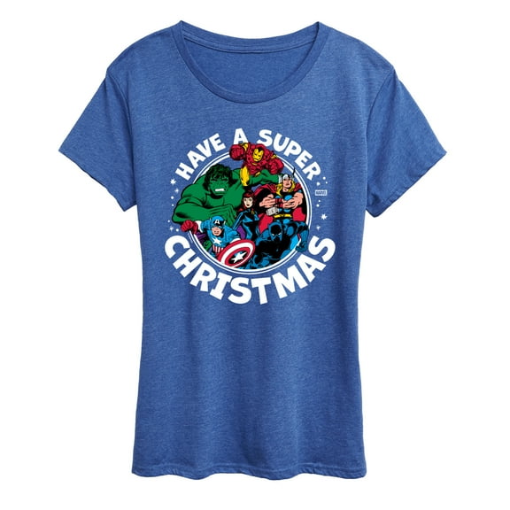 Marvel - Have A Super Christmas Avengers - Women's Short Sleeve Graphic T-Shirt