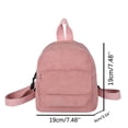 thumbnail image 2 of weibbin Personalized Backpack Corduroy Hand Embroidered Rope Embroidered Crochet Bag Backpack for Daily Use Cotton, 2 of 8