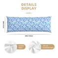 thumbnail image 2 of Body Pillow Cover - Soft Body Pillow Pillowcase, blue green pink fish scale Breathable Long Body Pillow Case Cover with Invisible Zipper 20x60in, 2 of 5