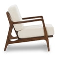 thumbnail image 3 of Poly and Bark Verity Fabric Lounge Chair in Linen White, 3 of 10
