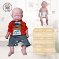thumbnail image 6 of Cosdoll Realistic Soft Silicone Newborn Baby Doll, 18", 6 of 16