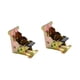 thumbnail image 3 of 2 soportes plegables, extensiones de bloqueo, soportes hechos de tornillos, autoblocantes Oro, 3 of 7