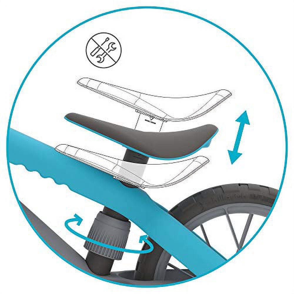 Chillafish BMXie MOTO multi-play balance trainer with real VROOM VROOM sounds and detachable play motor, included child-safe screwdriver and screws, adjustable seat, for age 2-5 years, Blue