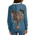 thumbnail image 3 of Garronmavis Pocket Dachshund Hooded Pullover Sweater Lightweight Hooded Shirts Plus Size Long Sleeve Fall Tops Loose Sweatshirts for Women Casual Gym Clothes, 3 of 6