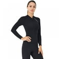 thumbnail image 5 of Women Men Wetsuit Top, 2mm Neoprene Wetsuit Jacket Long Sleeve Wetsuit Shirt for Water Aerobics Diving in Cold Water, 5 of 9