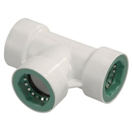 - 34770 0.75 in. PVC Lock x 0.75 in. PVC Lock x 0.75 in. PVC Lock Tee