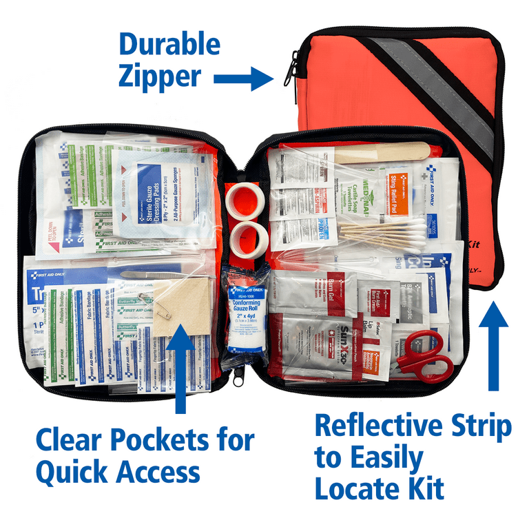 First Aid Only Outdoor Softsided First Aid Kit for 10 People, 205