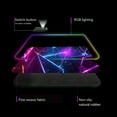 thumbnail image 4 of QUTETN 400x900mm Large RGB LED Backlit Gaming Mouse Pad  Thick Non-Slip Rubber Keyboard Desk, 4 of 6