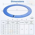 thumbnail image 3 of Gymax 12FT Trampoline Spring Cover w/Split Design Waterproof Surface EPE Foam Padding Blue, 3 of 10