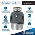 thumbnail image 2 of InSinkErator Broyeur d'Ordures, Evolution 1 Hp, 1 Chevaux-Vapeur EZ Connect à Alimentation Continue, 2 of 5