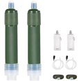 thumbnail image 1 of 2-Pack Survival Water Filter - with Storage Bag - Emergency Kit - 4000 Liters - Personal Water Filter Straw - Pure & Clean Drinking Water - Complete Set - Water Bottle - BPA-Free, 1 of 6