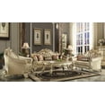 thumbnail image 2 of ACME Vendome II Loveseat w/3 Pillows in Bone Synthetic Leather & Gold Patina, 2 of 5