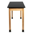 thumbnail image 3 of NPS 24x48" Adjustable Glides Wood Science Lab Table with HPL Top in Black, 3 of 4