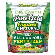 Dr. Earth Organic & Natural Pure Gold All Purpose Plant Food, 2-2-2 Fertilizer, 3 lb.