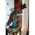 thumbnail image 3 of Nifao Eagle on a wave - Bronze Statue – Home Decor Sculpture, 32"L x 12"W x 34"H, 3 of 12