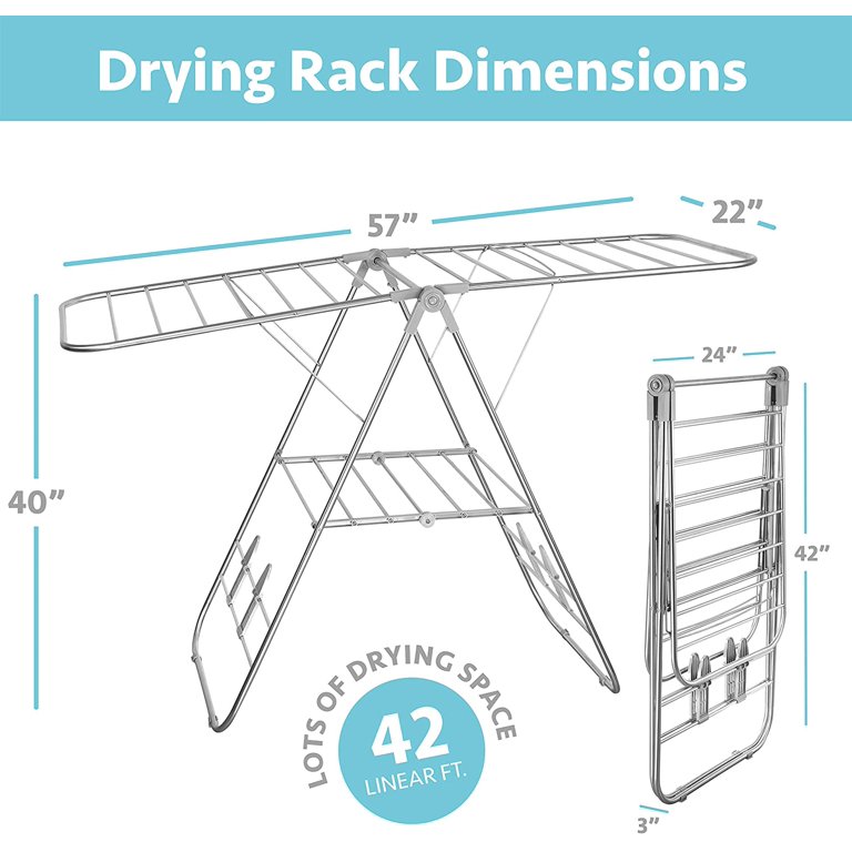 Heavy-Duty Gullwing Folding Clothes Drying Rack - ONLINE ONLY: Vanderbilt  University