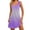 C-Purple, variant on Lovskoo Women's Summer Dresses 2025 Beach Casual Sleeveless Solid Color V Neck Dress Loose Tank Sundress with Pocket Black