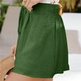 thumbnail image 4 of hotojiny Plus Size Shorts for Women Lounge Wide Leg Comfy Pull on Shorts Loose Casual Elastic Waist Shorts, 4 of 7