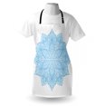 thumbnail image 4 of Blue Mandala Apron, Detailed Floral Single Ornamental Motif Eastern Design Theme, Unisex Kitchen Bib with Adjustable Neck for Cooking Gardening, Adult Size, Pale Blue and White, by Ambesonne, 4 of 4