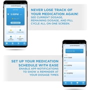LiveFine Smart WiFi Automatic Pill Dispenser, 28-Day Pill Organizer w/Locking Key & Adjustable Light/Sound