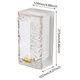 thumbnail image 3 of Caja de pañuelos versátil con diseño de glaciar para servilletas para mesa de lavado (blanco), 3 of 3