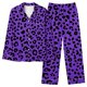 thumbnail image 1 of Puntoco Conjunto de pijama estampado con bolsillo para uso diario en el hogar para mujer, 1 of 4