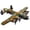 strategic bombers, variant on World War II Military Building Block Set – Featuring Army Soldier, Bismarck Battleship, Armored Car & Strategic Bomber