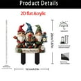 thumbnail image 3 of Christmas Gnome Yard Stake,Christmas Outdoor Stake Gnomes,Gnome Yard Welcome Sign for Outdoor Decorations,Garden Decoration with Merry Christmas Sign Gnomes Holding Gift for Patio Holiday Decor, 3 of 4