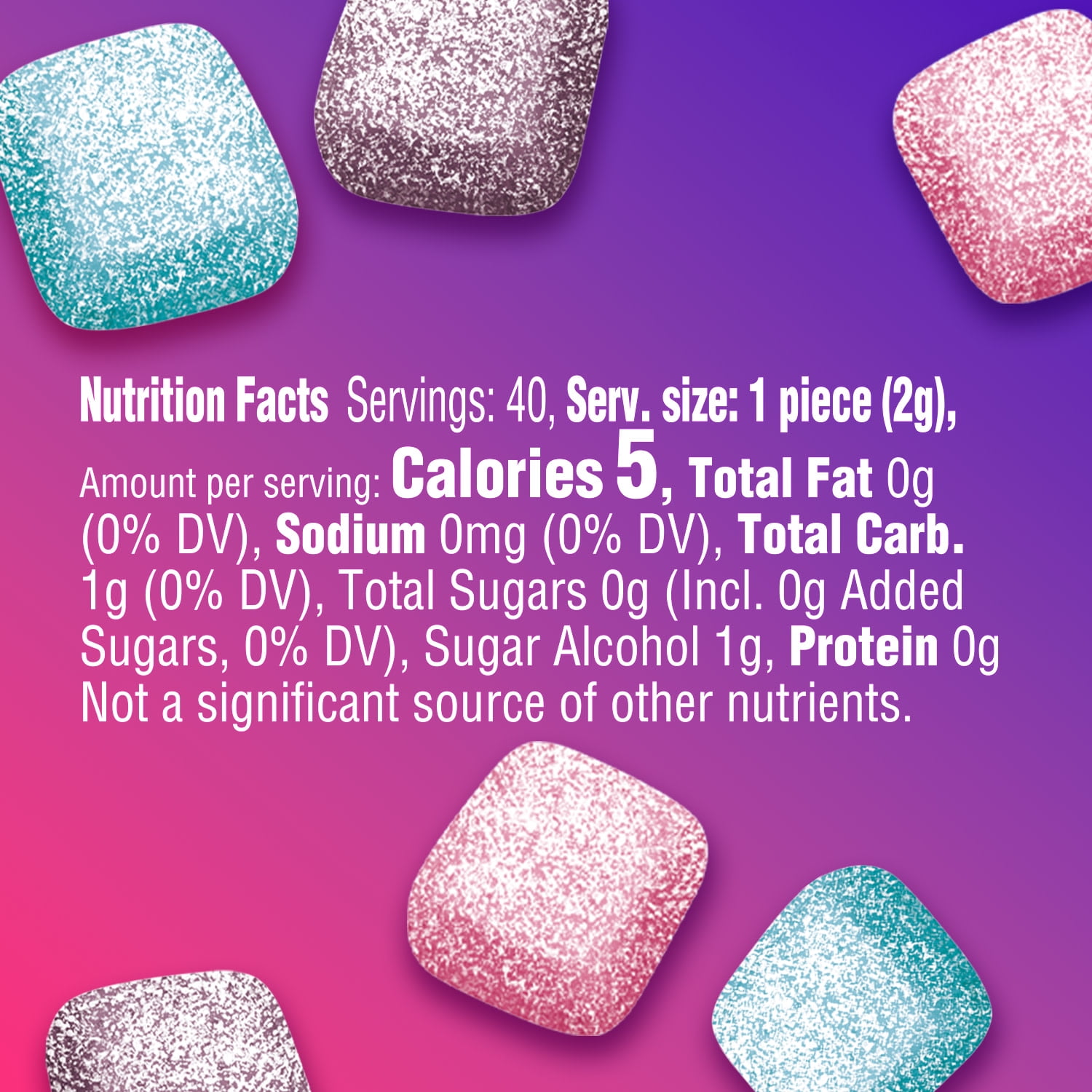 Extra Refreshers Berry Mix Sugar Free Chewing Gum - 40 Piece Bottle