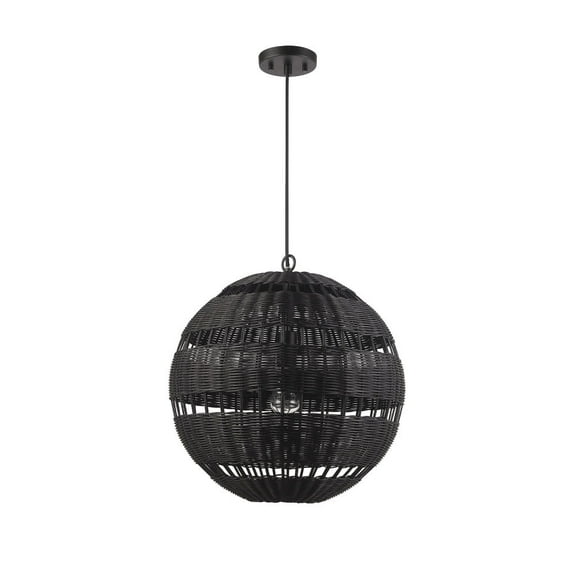 Globe Electric 91002521 Beth 18" Wide Pendant - Black