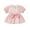 Pink, variant on PINQI Baby Midi Blouse Girls Short Sleeves Flower Bow Tie Top Summer Print T-shirt Blouse Tops Casual Clothes for 0 to 18 Months