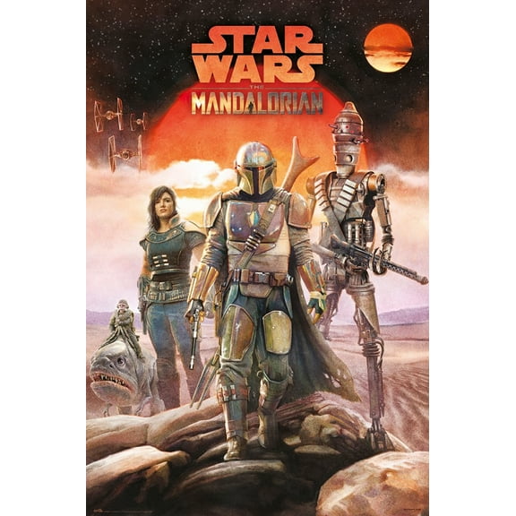 Star Wars - The Mandalorian - TV Show Poster (The Crew) (Size: 24" X 36")