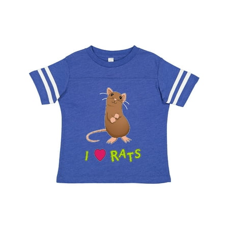 

Inktastic I Love Rats Gift Toddler Boy or Toddler Girl T-Shirt