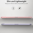 thumbnail image 3 of Allytech Shockproof Case for iPad Air 11 Inch 2024 & iPad Air 5th/4th Gen 2022/2020, Slim Thin Lightweight Glitter Bling Soft TPU Anti-Scratch Military Grade Protection Shell - Pink, 3 of 7