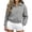 Grey, variant on Fleece Cropped Sweatshirt for Women Half Zip Mock Neck Sweatshirts Long Sleeve Lightweight Pullover Tops Drop Shoulder Casual Y2k Clothes buzos para mujer Pink S