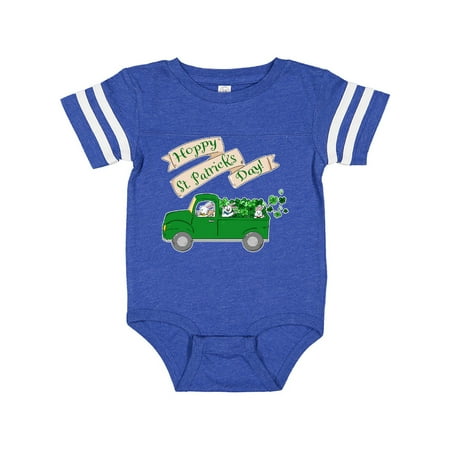 

Inktastic Hoppy St. Patrick s Day Bunny Truck Gift Baby Boy or Baby Girl Bodysuit