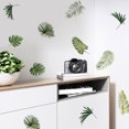 thumbnail image 4 of Gwong Decoración hogareña 6pcs hojas verde autoadhesivo pegatina de pared kindergarten papel tapiz decoración del hogar Gwong 21000794, 4 of 7