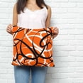 thumbnail image 2 of Orange Geometric Pillow Covers 16x16 Inch Decorative Throw Pillow Cover, Black White Striped Abstract Lines Art Sofa Pillowcases Accent Cushion Case Home Decor Bedroom Living Room, 2 of 6