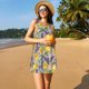 thumbnail image 3 of Balery Lavender Flowers Vestidos de verano para mujer con estampado: vestido holgado sin mangas, vestido playero informal y cómodo para días calurosos., 3 of 7