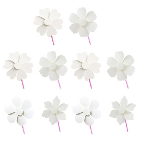 

Pinwheels Paper Pinwheel Diy Unfinished Toyswindmillpainting Children Flower White Unpainted Drawing Color Patriotic