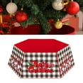 thumbnail image 3 of Diconna Christmas Tree Skirt Santa Claus Letter Print Decorative Apron, 3 of 5