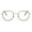 Gold Black, variant on Clear Lens Glasses Vintage Fashion Round Oval Metal Frame UV400 Gold Black