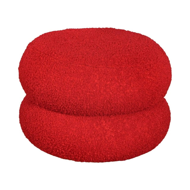 Reposapiés redondo otomano, taburete para cambiar zapatos, sofá, reposapiés, taburete para dormitorio y hogar.