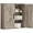 Greige, variant on Bathroom Wall Cabinet, Over Toilet Storage Cabinet with Barn Doors and Adjustable Shelves, 3-Tier Medicine Cabinet Wall Mounted, for Bathroom, Kitchen, Entryway, Laundry Room, Greige, (7.9" D)