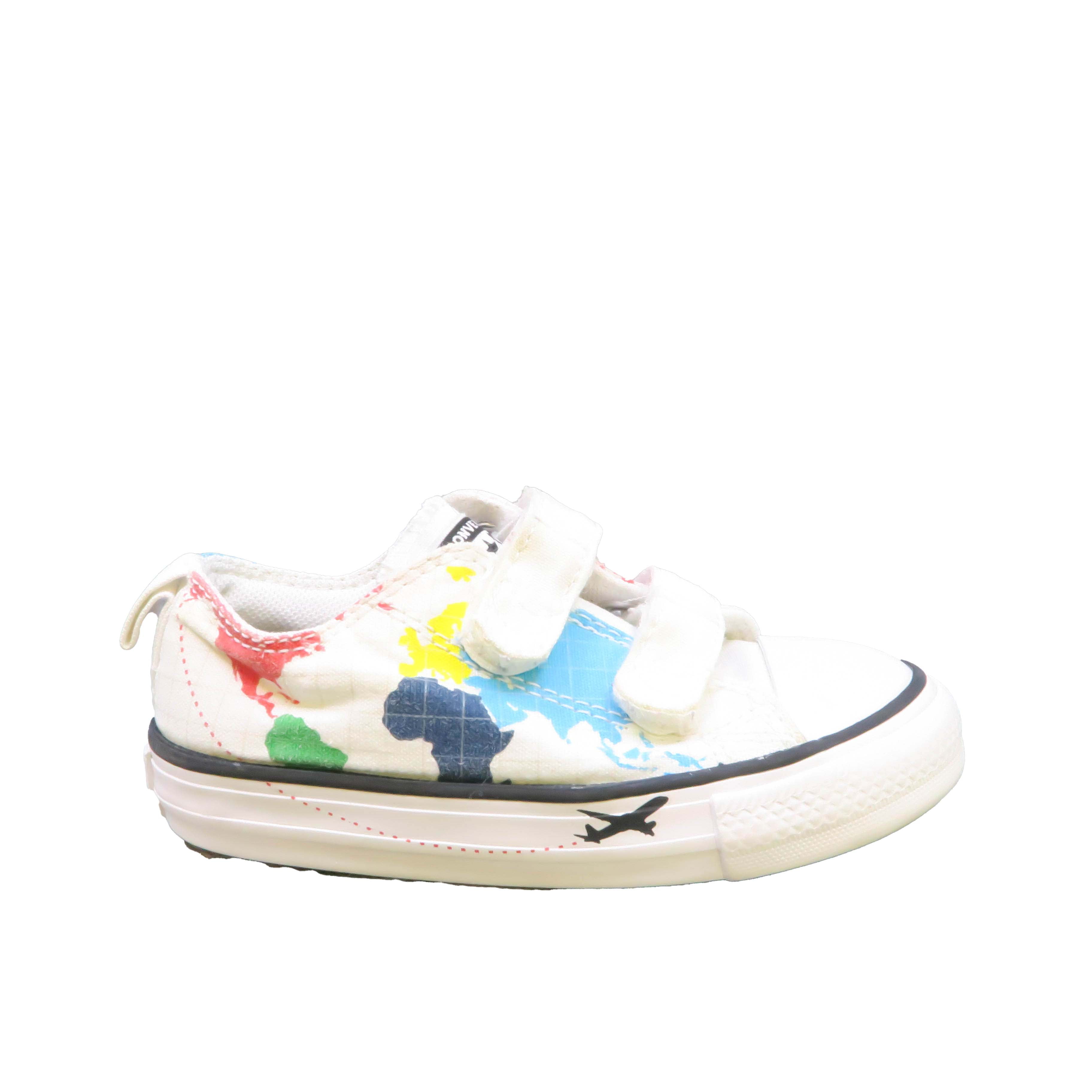 Pre-owned Converse Unisex White Multi 7 -