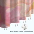 thumbnail image 6 of Pink Gold Wave Marble Pattern Shower Curtain 72"x84" ,Bathroom Decorative Shower Curtains Set with 12 Hooks,Modern Waterproof Washable Shower Curtain, 6 of 6