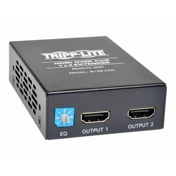 Tripp Lite HDMI Over Cat5 Active Extender 2-Port Remote Unit - 2 Output Device - 200 ft Range - 1 x Network (RJ-45) - 2 x HDMI Out - Full HD - 1920 x 1080 - Category 6