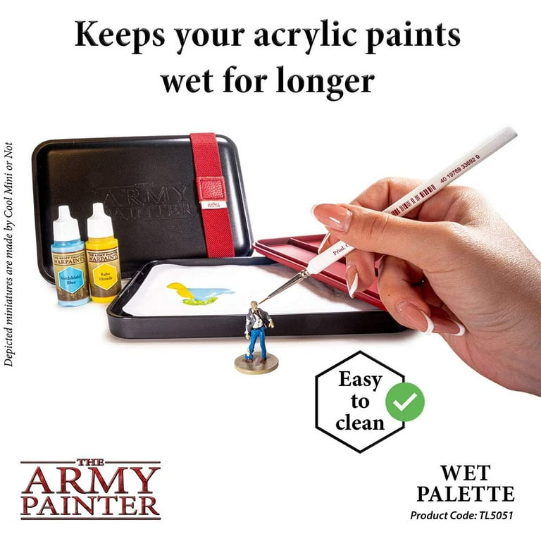 The Army Painter Wet Palette for Acrylics and Hydro Pack Refill Sheets  Bundle, Paint Palette for Acrylic Painting 