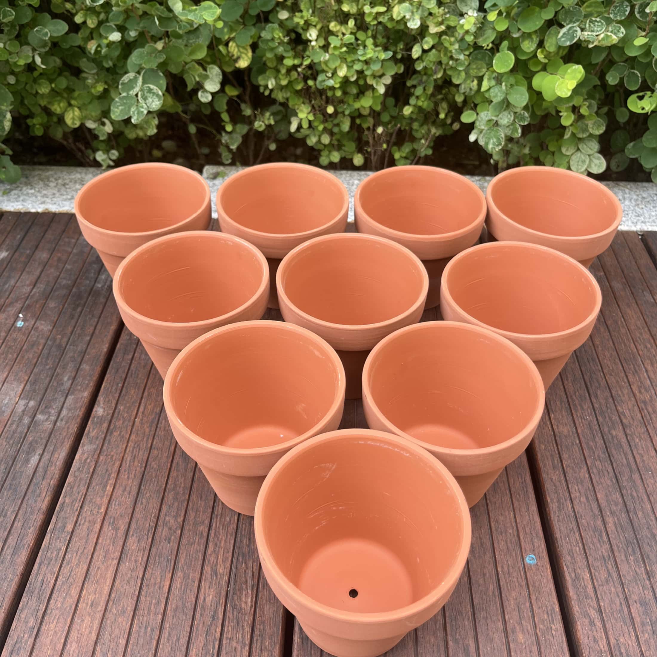 10pcs 4 Inches Terra Cotta Pots Pottery Planter Cactus Flower Pot Succulent Pot With Drainage Hole Great For Plants, Crafts, For Indoor, Outdoor, Home Office Decoration